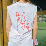 Peace & Love Tie Dye Muscle Tank