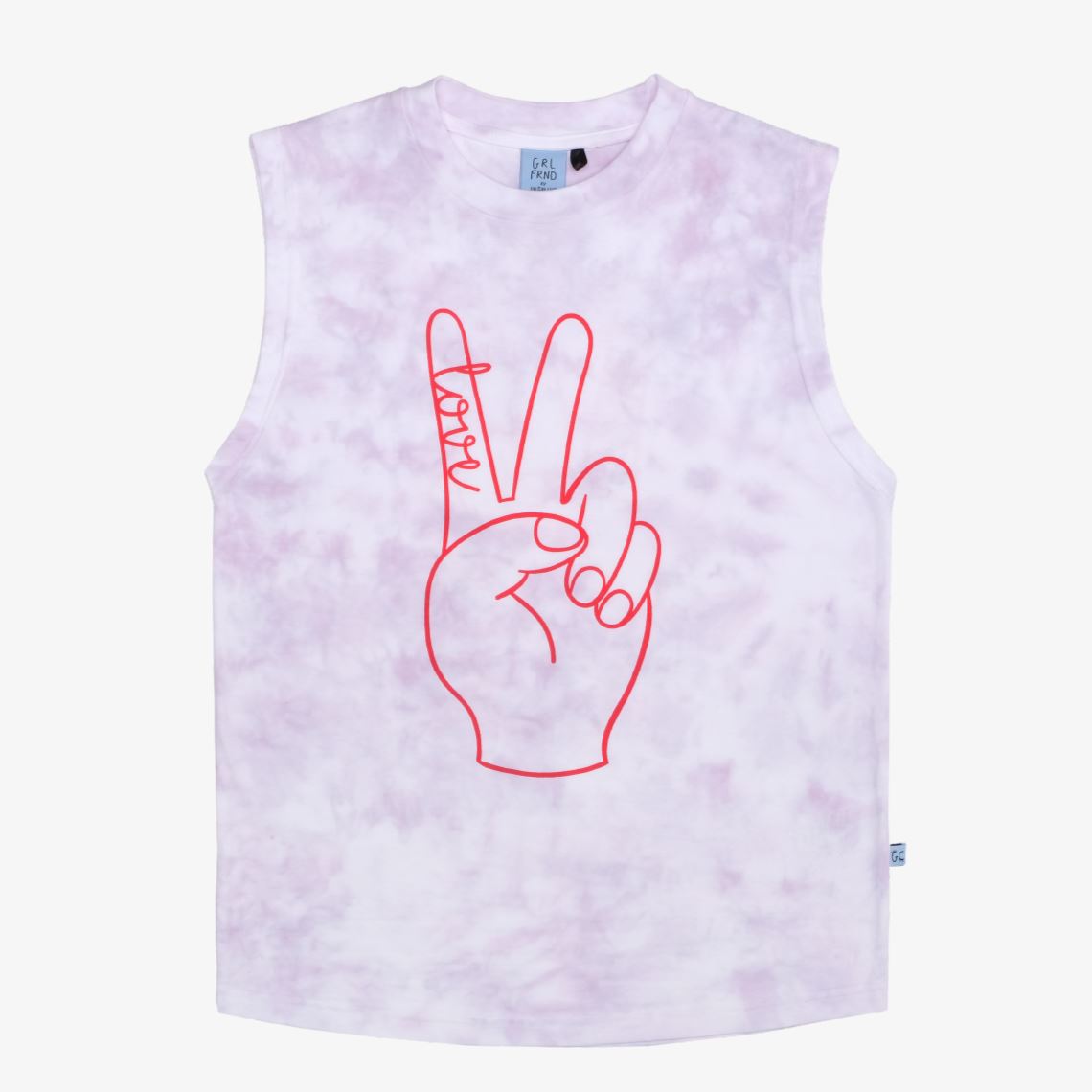 Peace & Love Tie Dye Muscle Tank