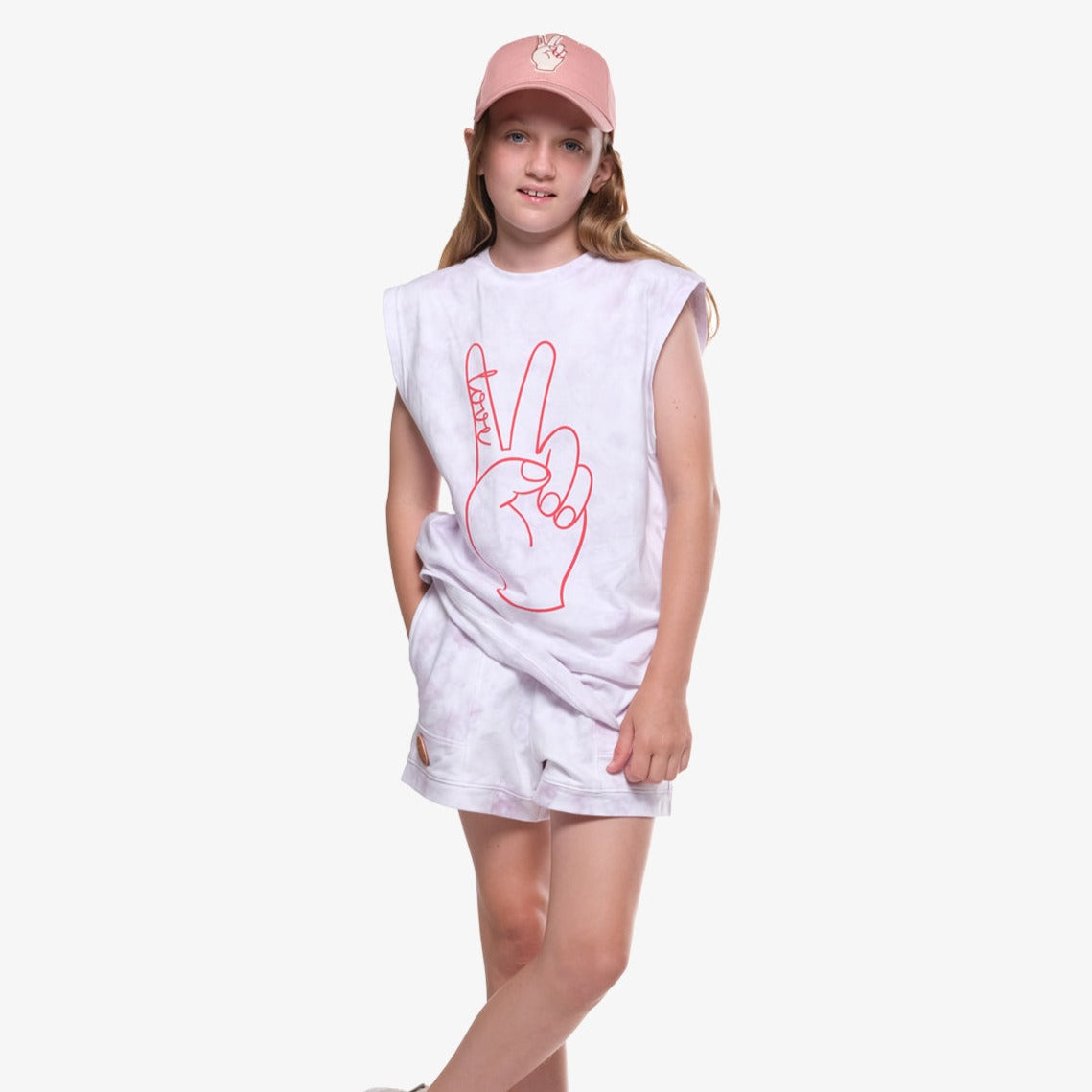 Peace & Love Tie Dye Muscle Tank