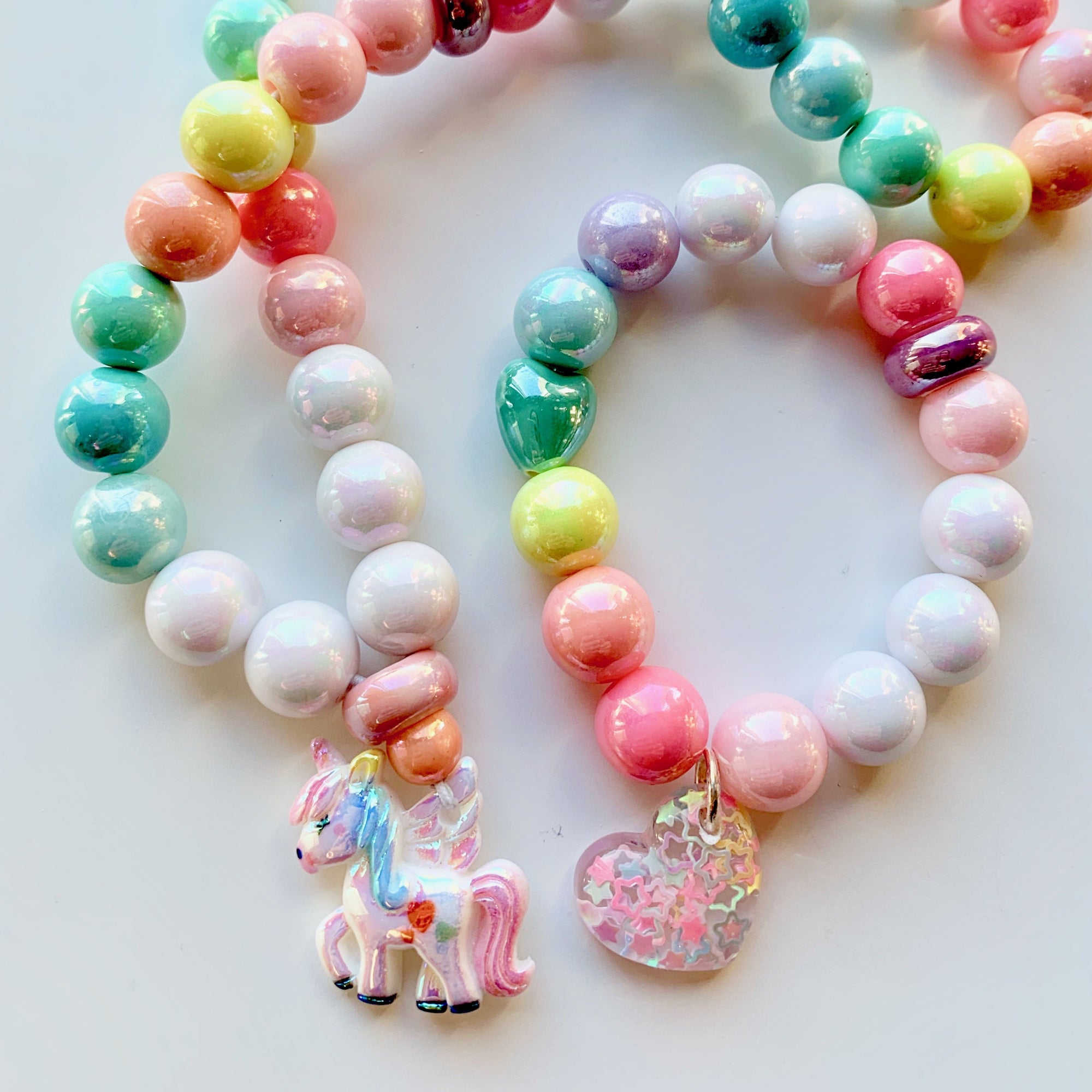 Pearly Unicorn & Hearts