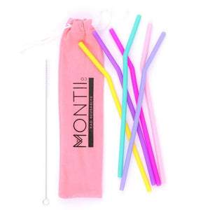 Silicone Straw Pack (Pink)