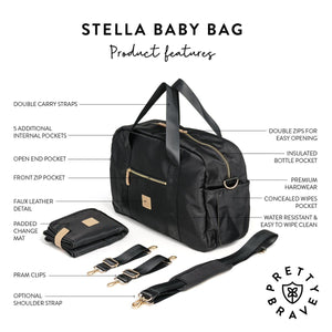 Stella Baby Bag (Black)