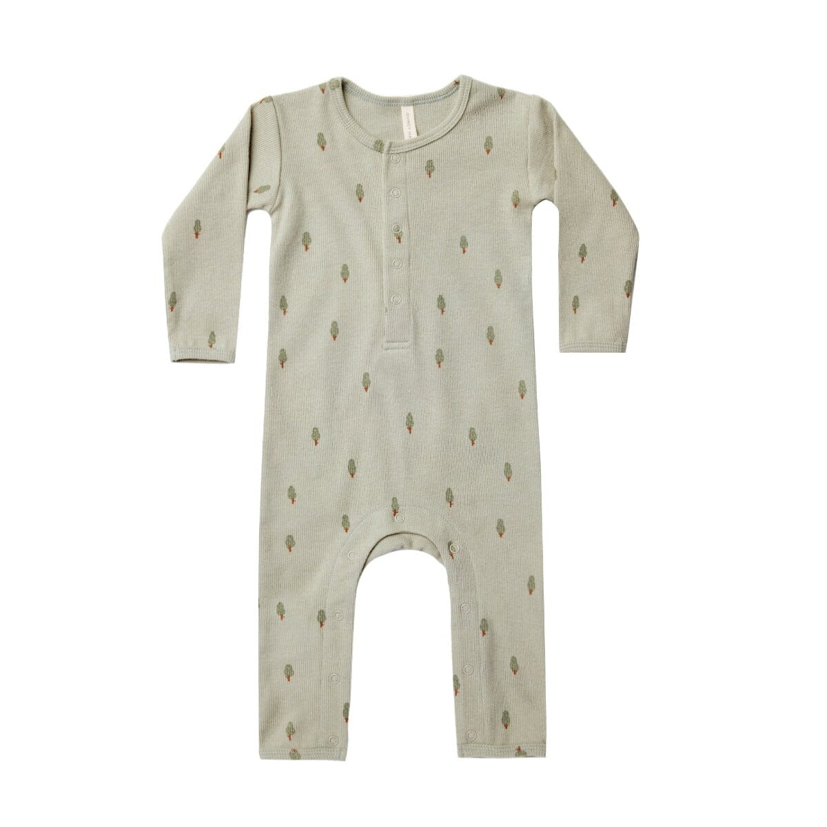 Trees Ribbed Baby Jumpsuit