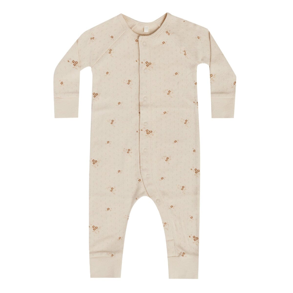 Ditsy Clay Pointelle LS Romper