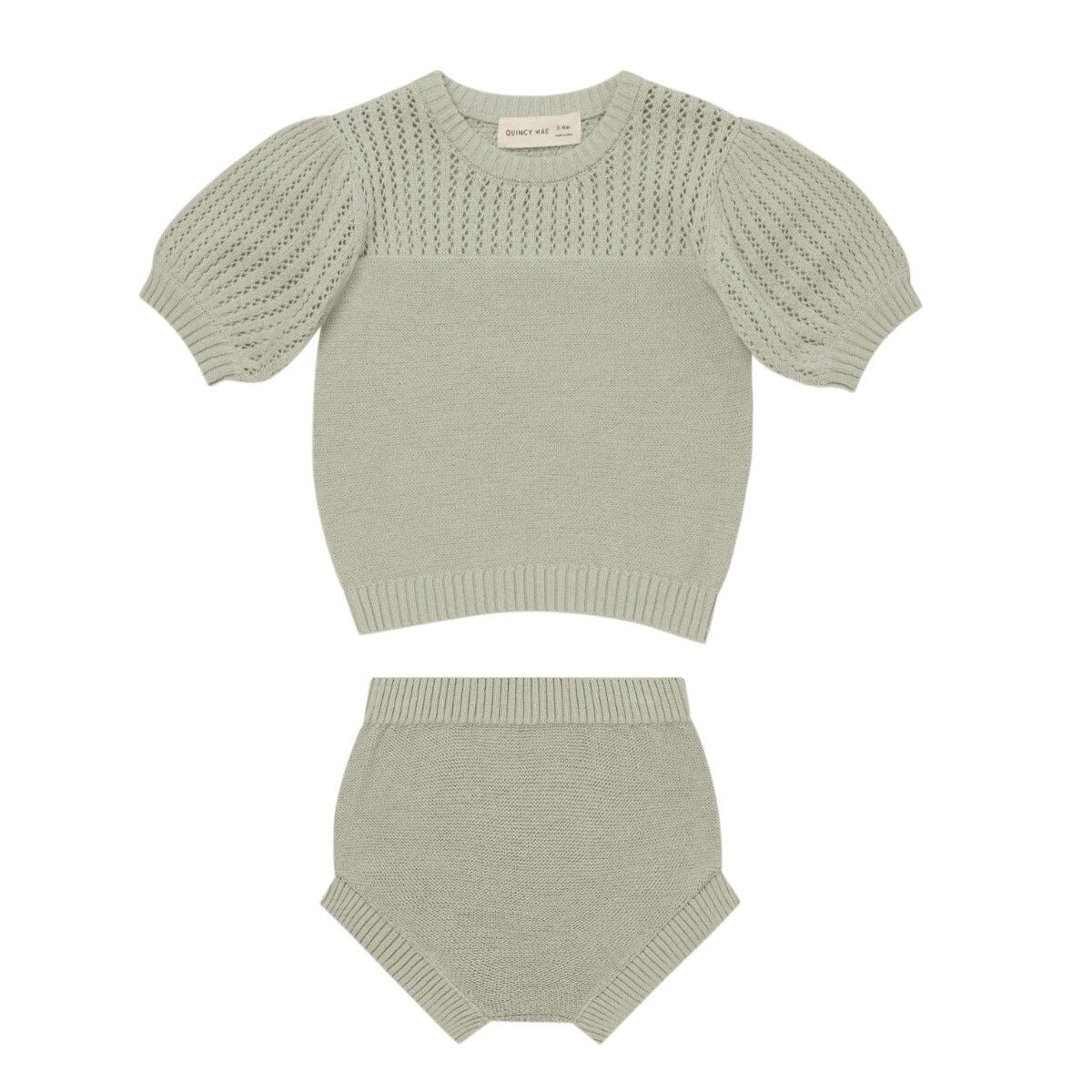 Pistachio Pointelle Knit Set