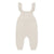 Natural Pointelle Knit Overalls