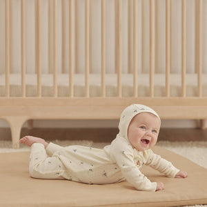 Ditsy Clay Pointelle LS Romper