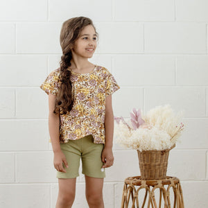 Lavender Peplum T-Shirt