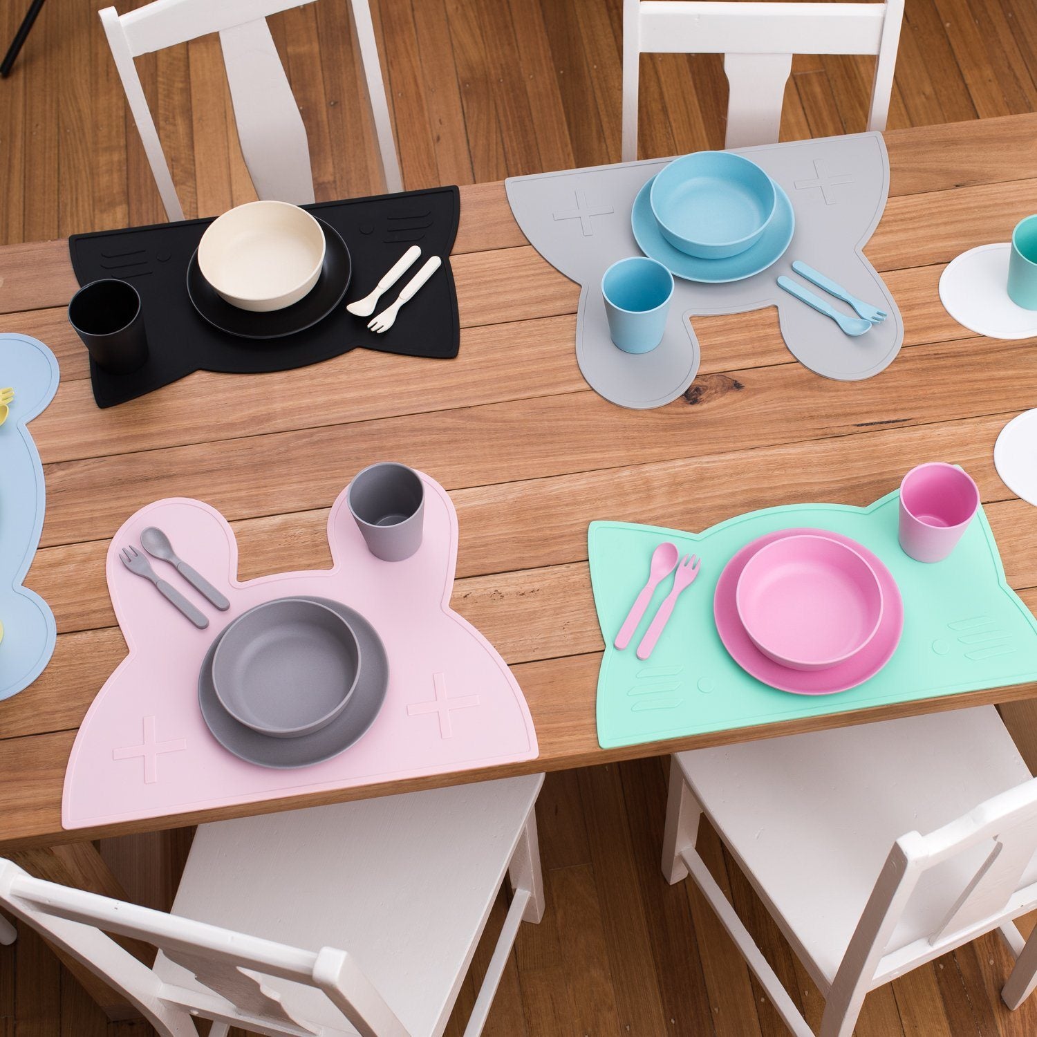 Bear Placemat (Dusty Rose)