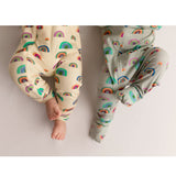 Rainbow Zipsuit (Oatmeal)