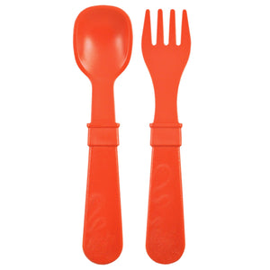 Fork and Spoon (Red)