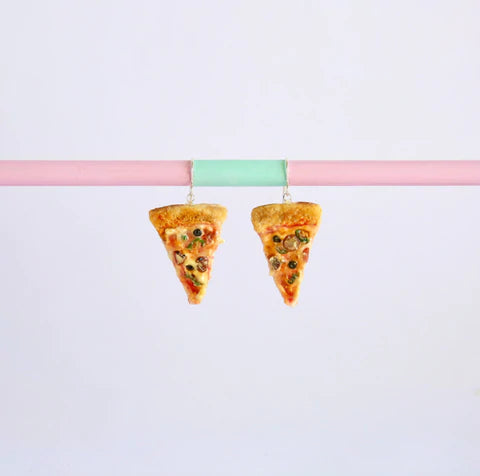 Pizza Dangley Earrings