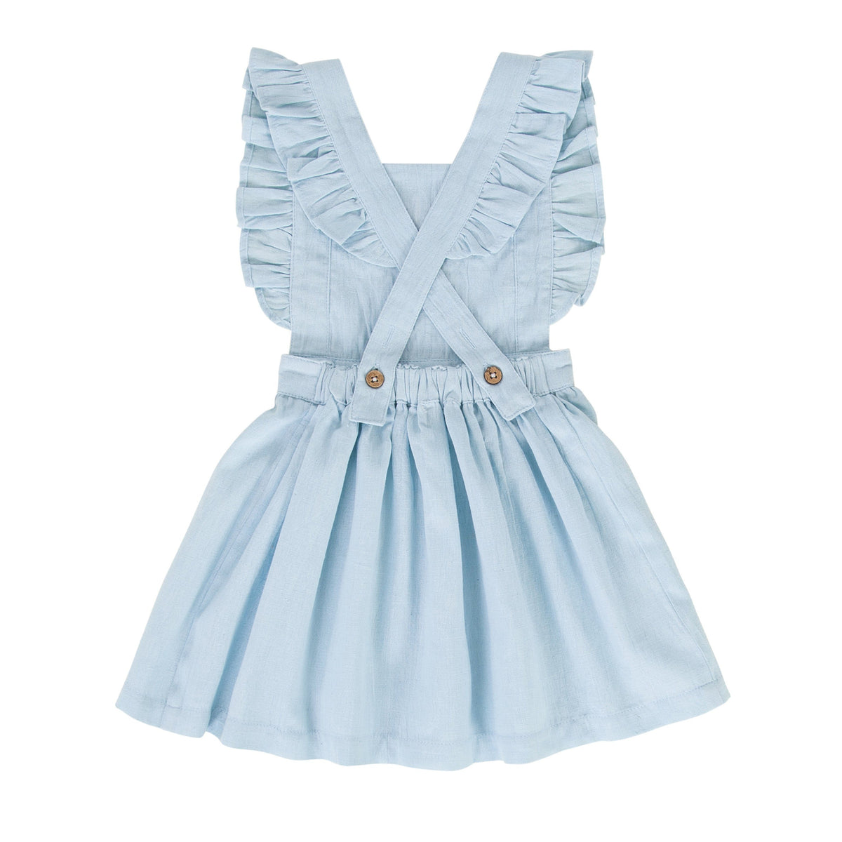Clara Pinafore (Blue Aqua)