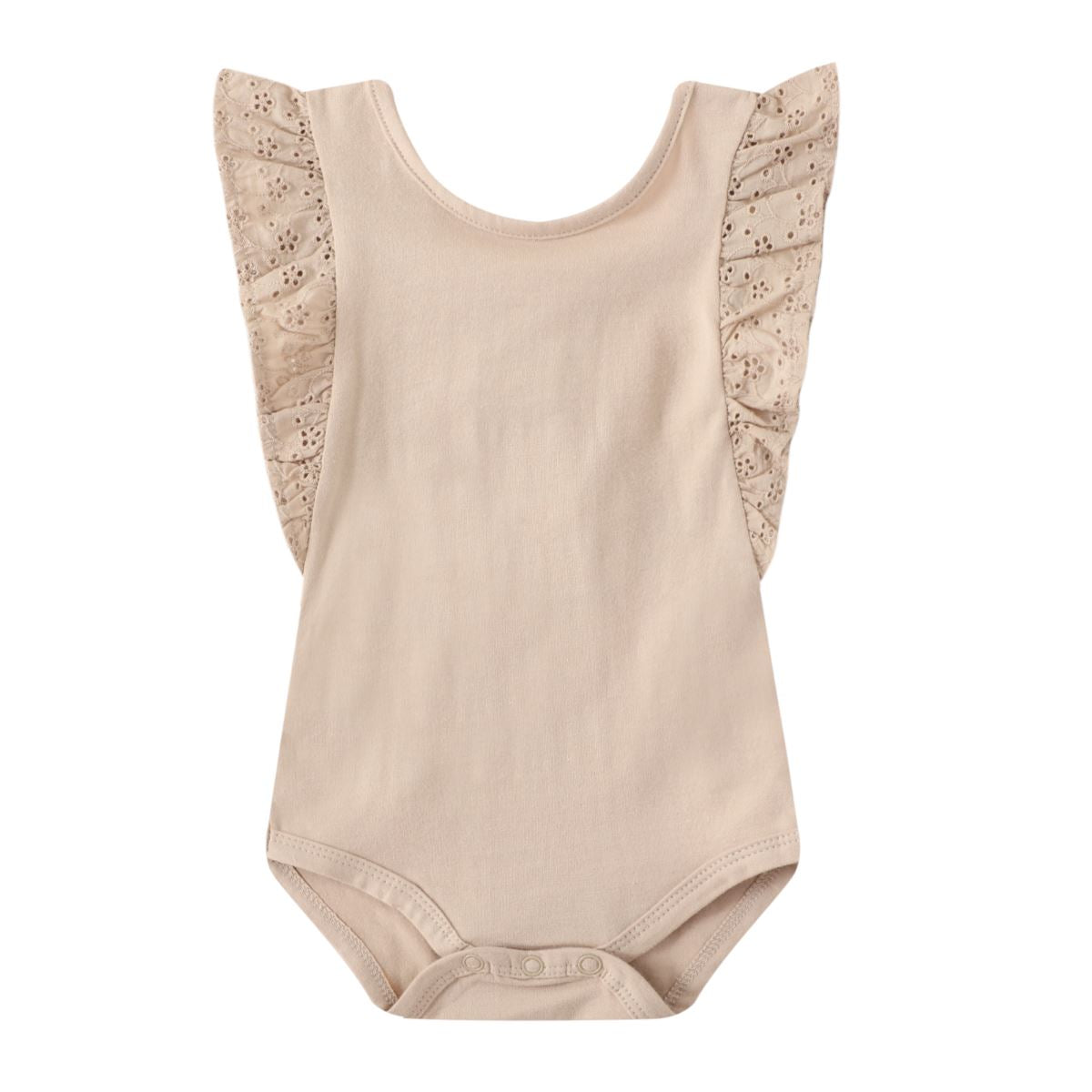Holly Frill Bodysuit (Beige)
