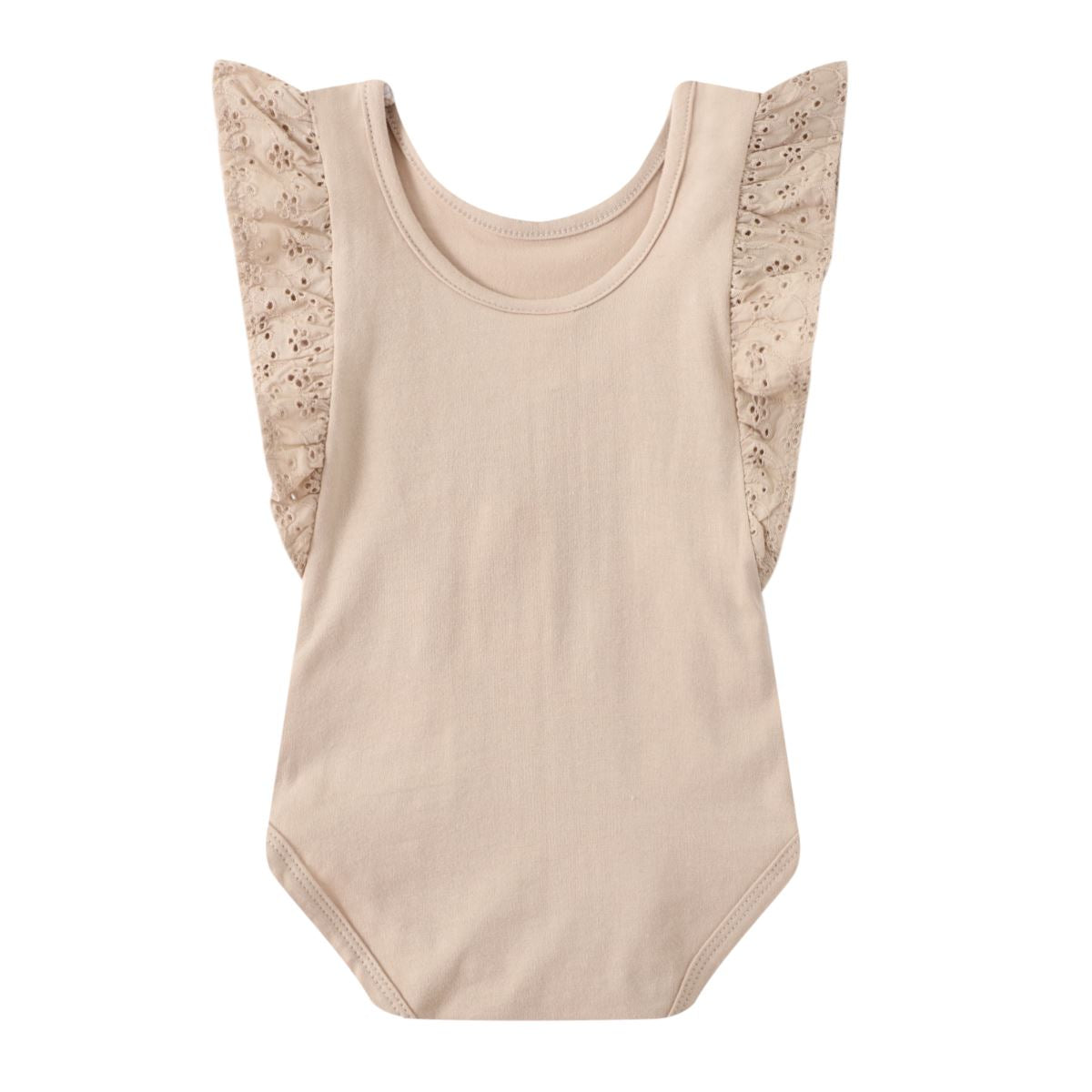 Holly Frill Bodysuit (Beige)