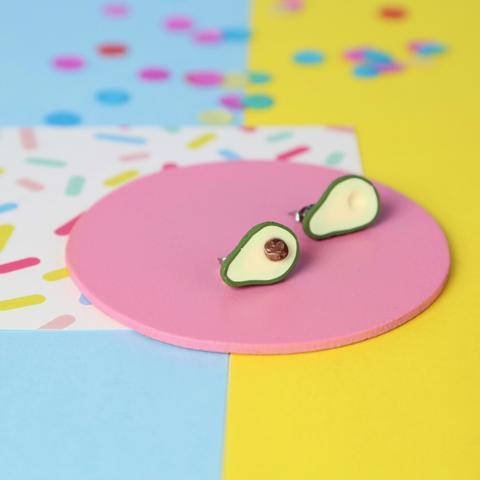 Avocado Stud Earrings