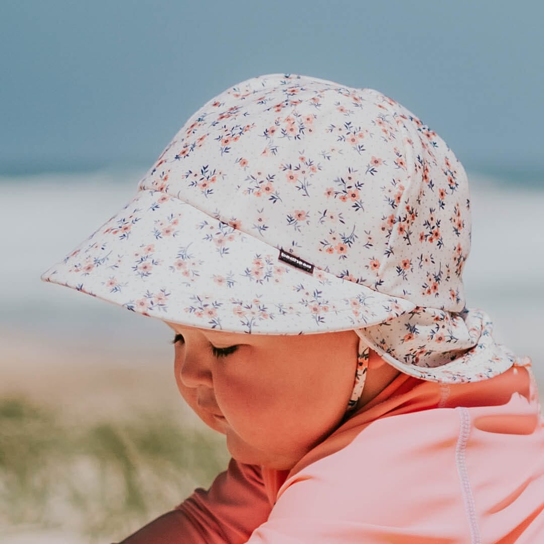 Kids Swim Legionnaire Beach Hat (Floral)