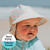 Kids Swim Legionnaire Beach Hat (Gingham)