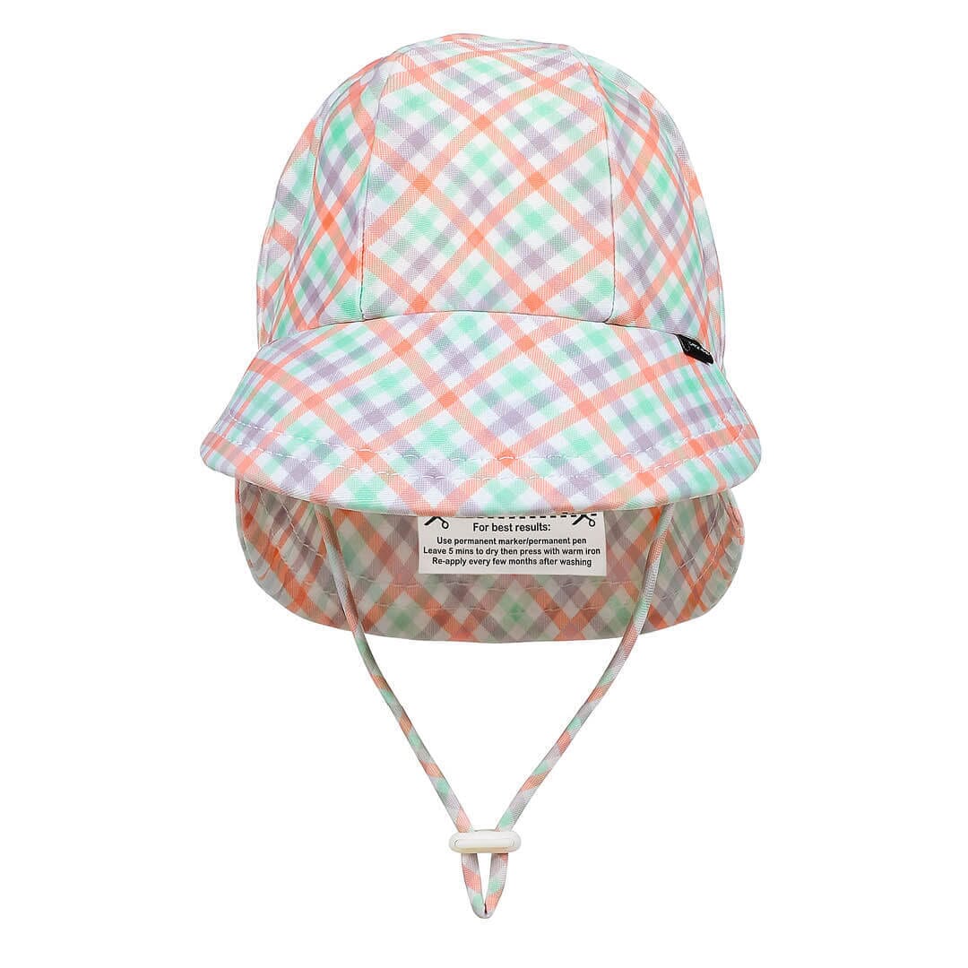 Kids Swim Legionnaire Beach Hat (Gingham)