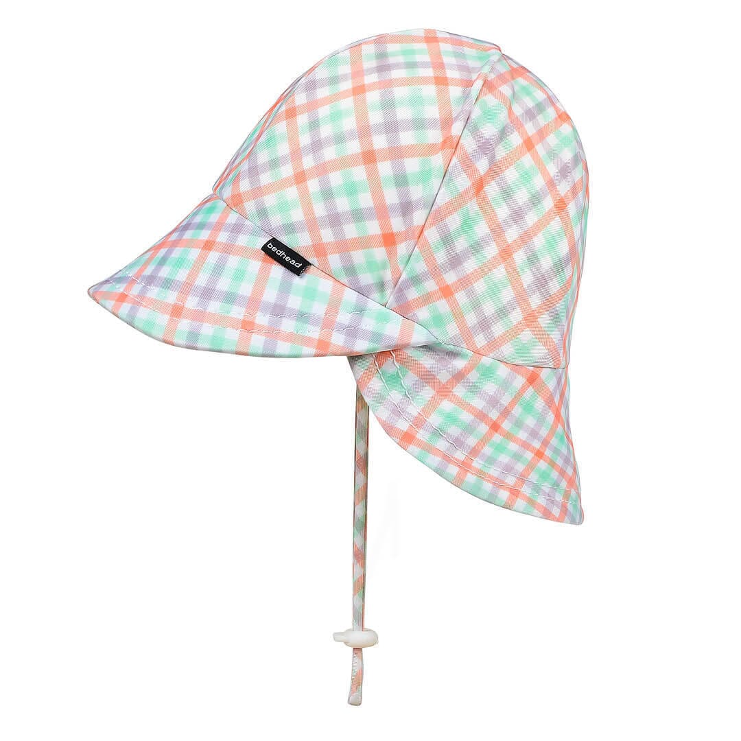 Kids Swim Legionnaire Beach Hat (Gingham)