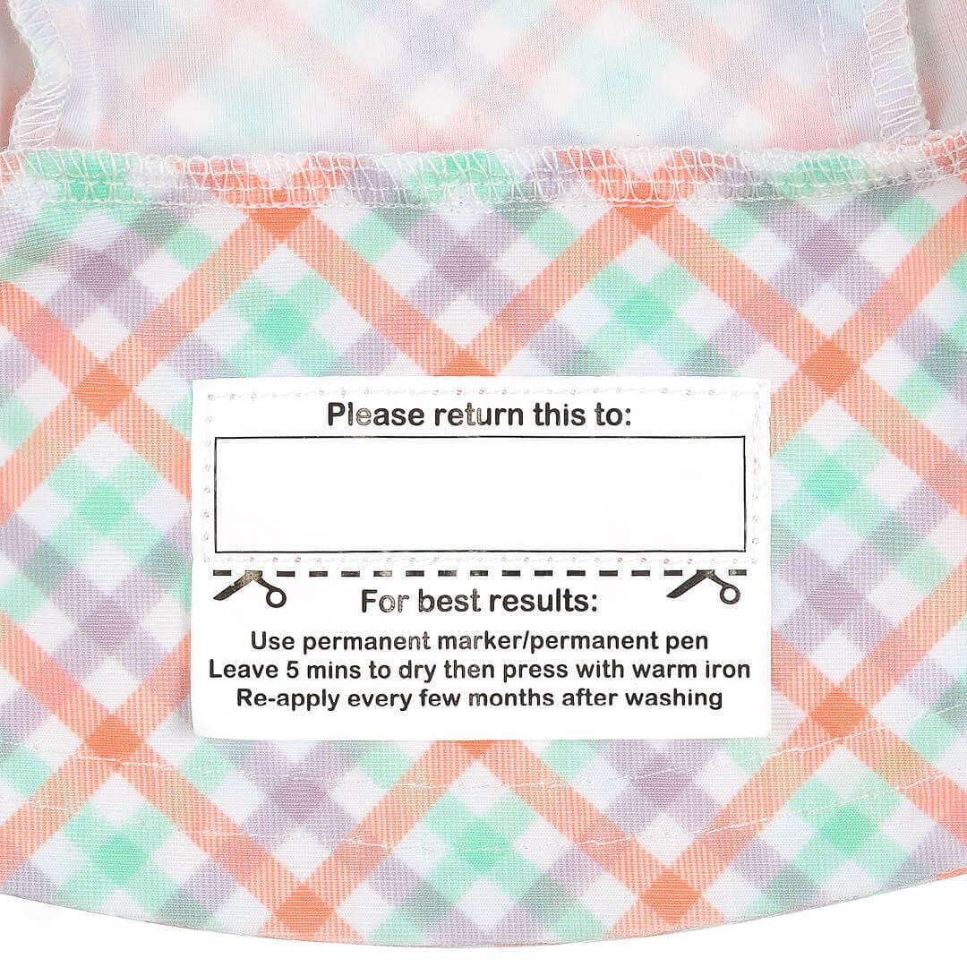 Kids Swim Legionnaire Beach Hat (Gingham)