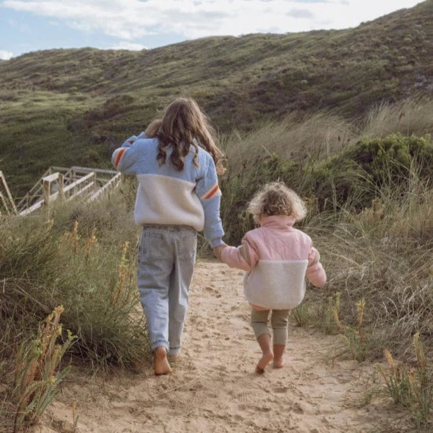 Kobe Shearling Jacket (Blue)