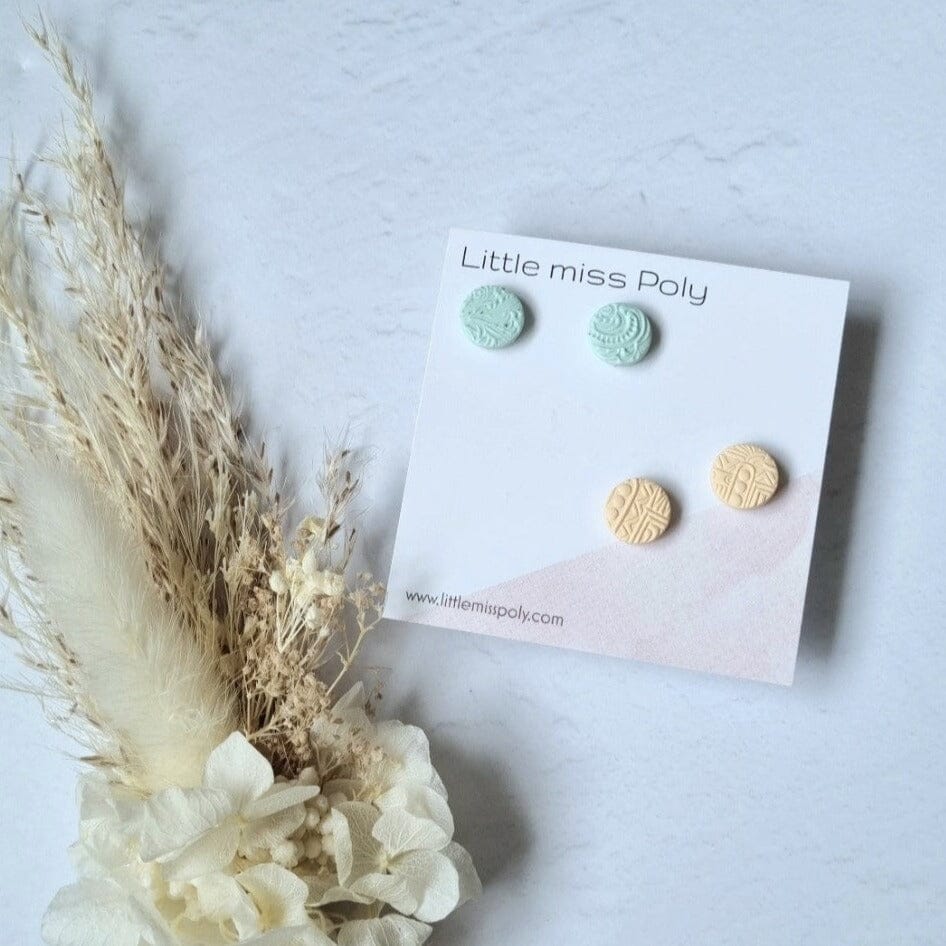 Mini Stud Pack (Mint & Apricot)