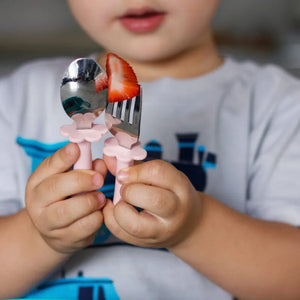 Toddler Cutlery Set - Stage 3 (Blush)