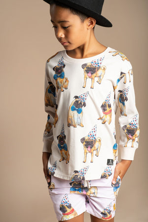 PARTY ANIMAL LONG SLEEVE BOXY FIT T-SHIRT