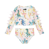 DINOSAUR PARADE RASHIE SET WITH LINING