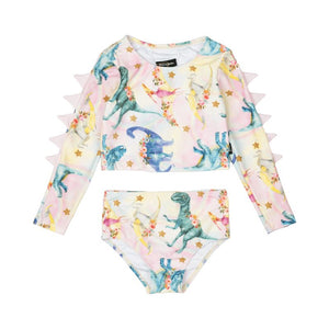DINOSAUR PARADE RASHIE SET WITH LINING