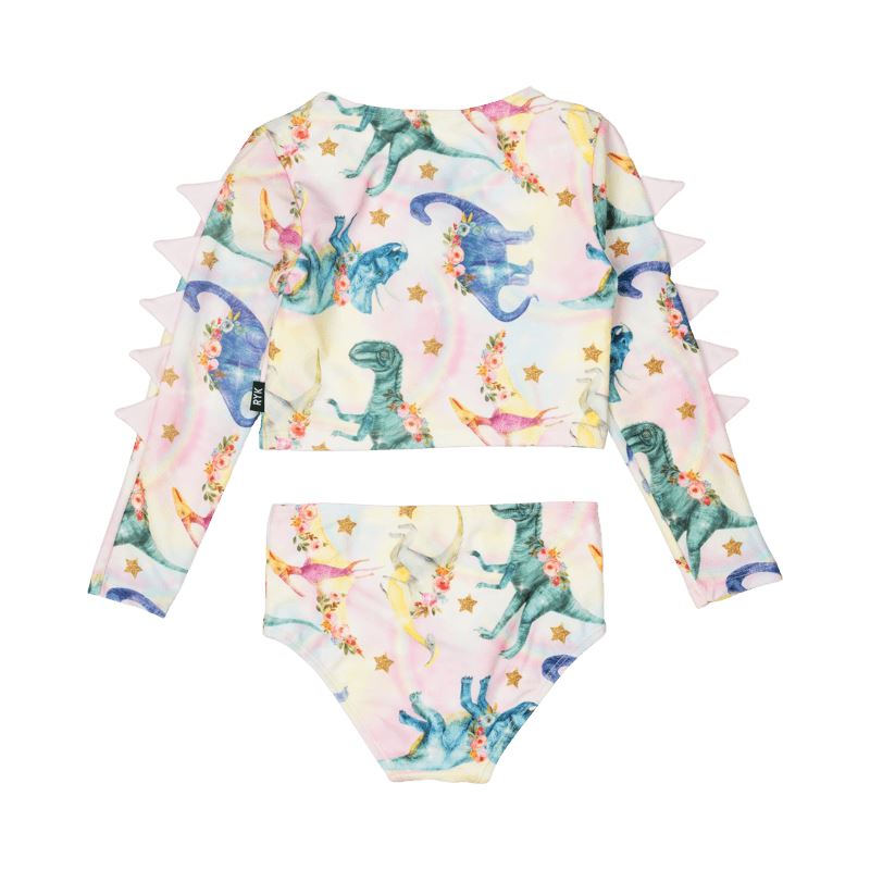 DINOSAUR PARADE RASHIE SET WITH LINING