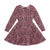 Pink Leopard LS Waisted Dress