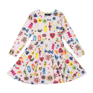 CANDYLAND WAISTED DRESS