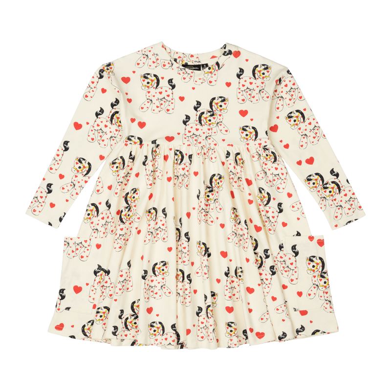 XO PONY LONG SLEEVE DRESS