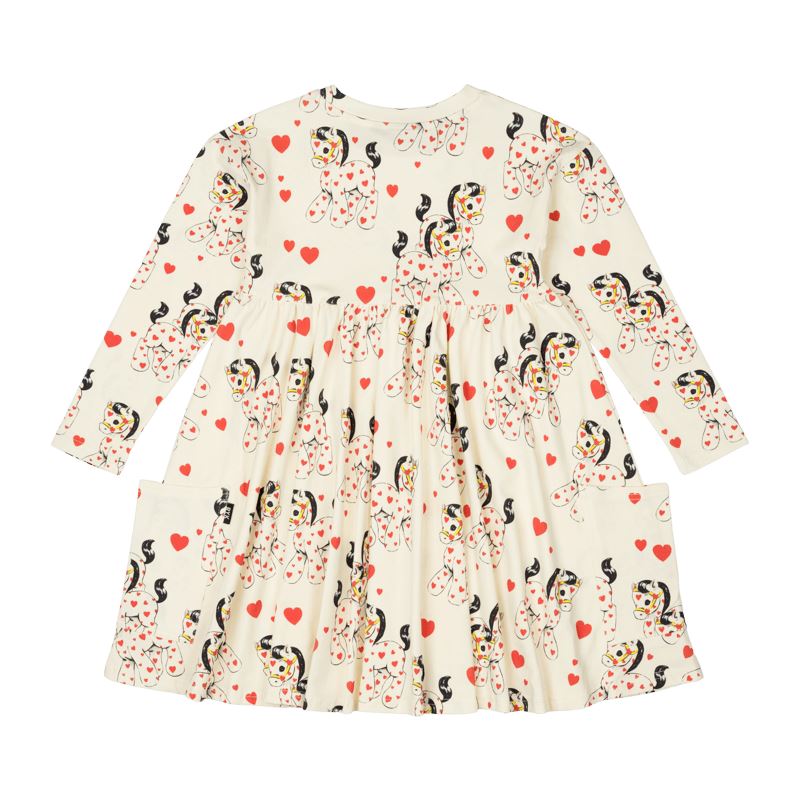 XO PONY LONG SLEEVE DRESS