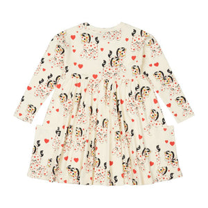 XO PONY LONG SLEEVE DRESS