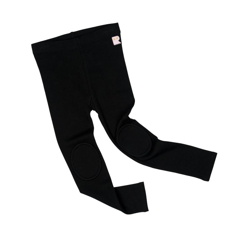 BLACK KNEE PATCH TIGHTS