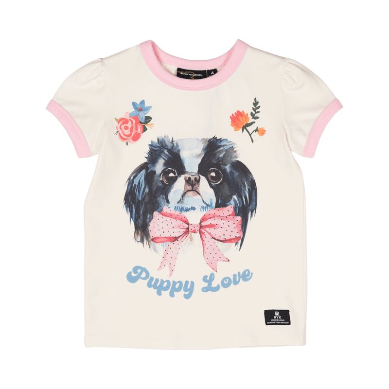 Puppy Love SS Ringer T-Shirt