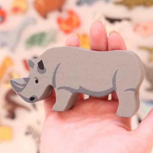 Safari Wooden Animal (Rhinoceros)