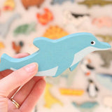 Coastal Wooden Animal (Dolphin)