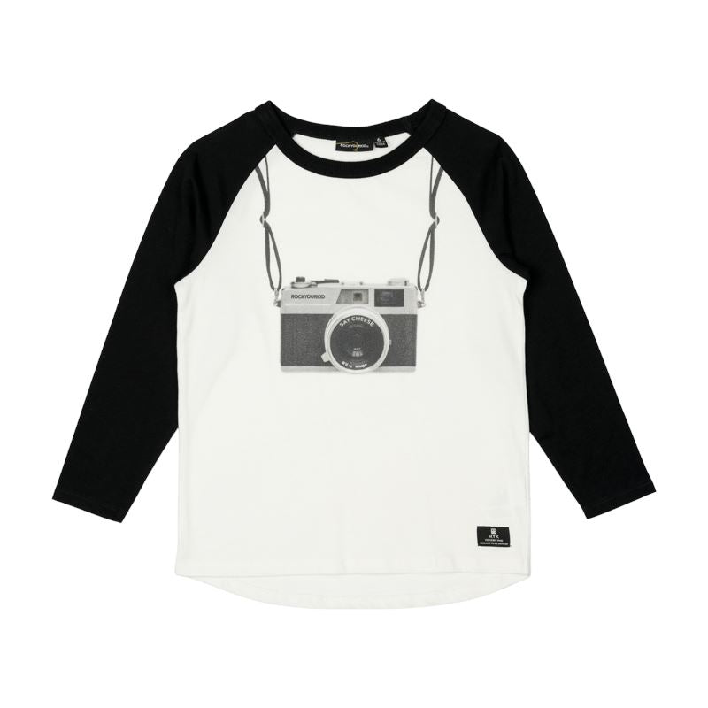 SAY CHEESE LONG SLEEVE BOXY FIT T-SHIRT