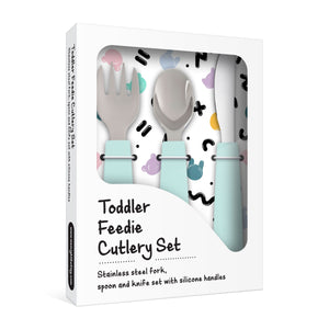 Toddler Feedie Cutlery Set (Minty Green)