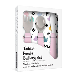 Toddler Feedie Cutlery Set (Powder Pink)