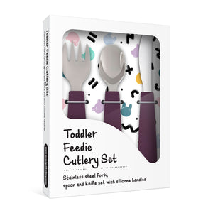 Toddler Feedie Cutlery Set (Plum)