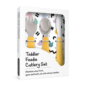Toddler Feedie Cutlery Set (Yellow)