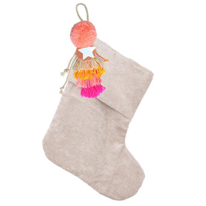 Corduroy Stocking (Vanilla/Brights)