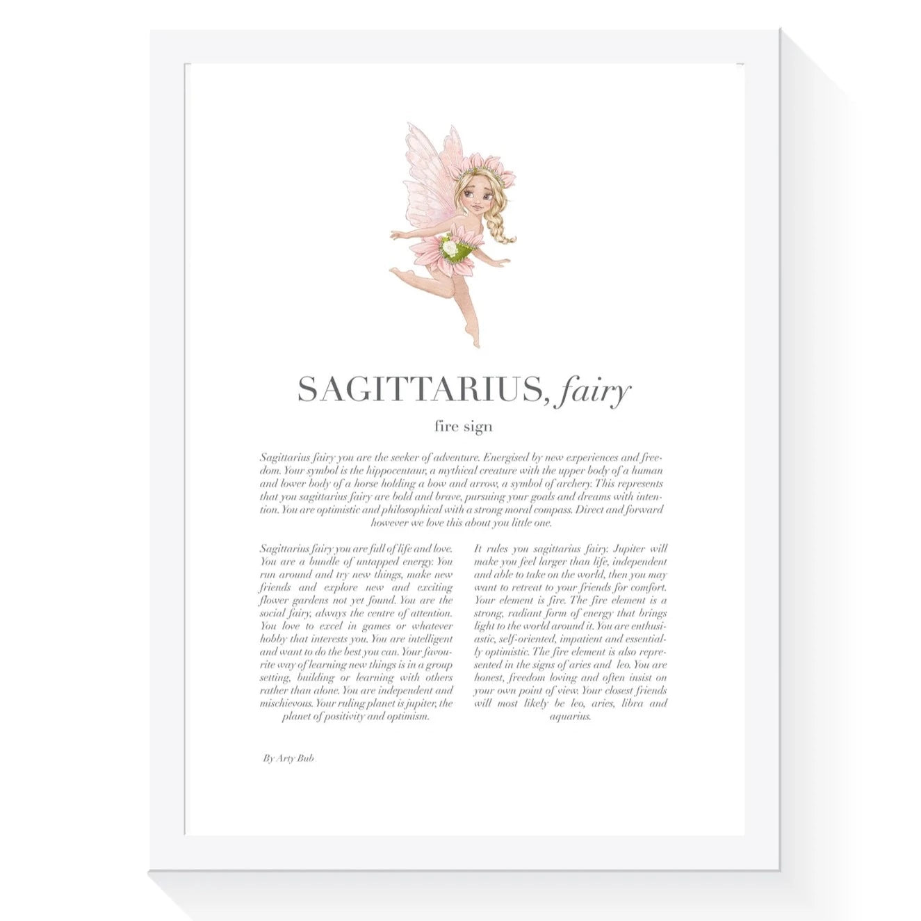 Fairy Zodiac A4 Print (Sagittarius)