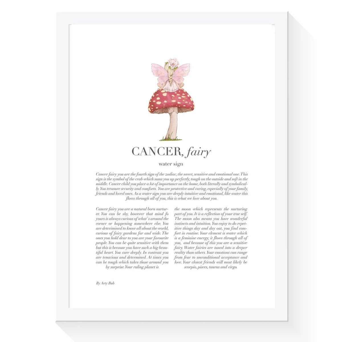 Fairy Zodiac A4 Print (Cancer)