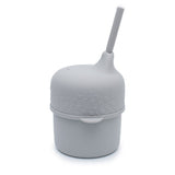 Sippie Lid & Mini Straw (Grey)